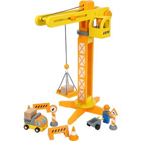 small foot Macara din lemn cu accesorii