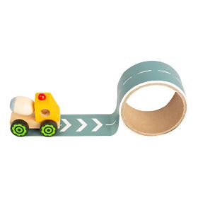 small foot Mașină de construcție cu drum 1 buc galbenă