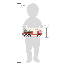 small foot Mașină de pompieri cu scară rotativă