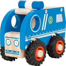 small foot Mașinuță de poliție din lemn