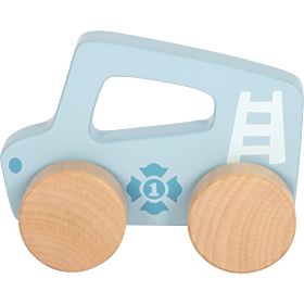 small foot Mașinuță din lemn de împins Albastră
