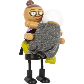 small foot Păpuși flexibile familie cu copil