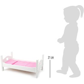 small foot Pat de lemn alb