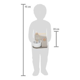 small foot Robot de bucătărie din lemn 2 în 1 Tasty gri