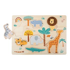 Small Foot Insert puzzle din lemn Safari