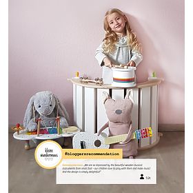 small foot Set muzical din lemn cu buline