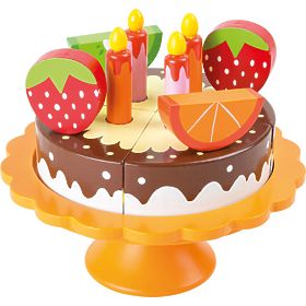 small foot Tort de fructe din lemn pentru aniversare, small foot