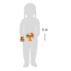 small foot Tort de fructe din lemn pentru aniversare