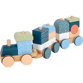 small foot Tren de lemn Arctic - ambalaj deteriorat