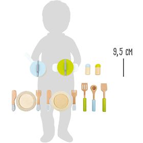 Small Foot Ustensile de bucătărie din lemn de bază