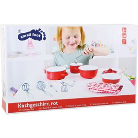 Small Foot Vesela pentru copii metal rosu
