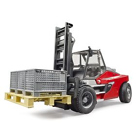Stivuitor Bruder Linde HT160D cu paletă și 3 cutii