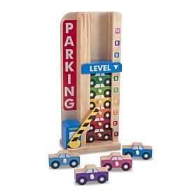 Garaj de parcare stivuibil cu mașini de jucărie, Melissa & Doug