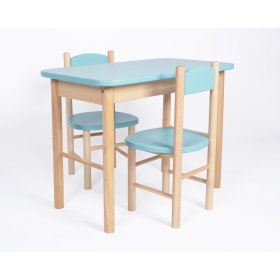 Set masă și scaune OURBABY baby blue
