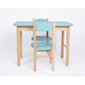 Set masă și scaune OURBABY baby blue, Ourbaby