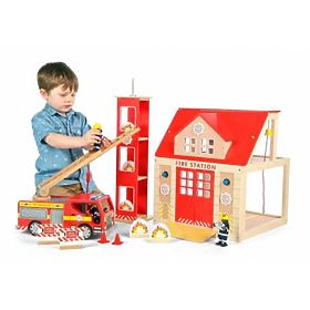 Tidlo Figurine din lemn ale pompierilor