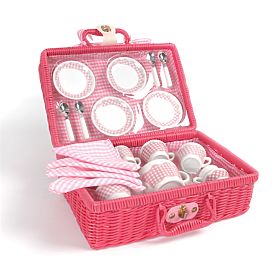 Tidlo Veselă de picnic în coș roz, Tidlo