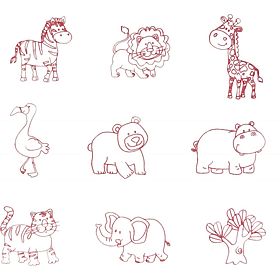 Timbre și puzzle-uri 2 în 1 - Safari