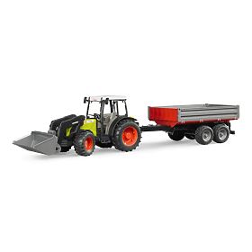Tractor Bruder CLAAS Nectis 267F cu încărcător și remorcă, Bruder