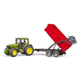 Tractor Bruder John Deere și remorcă basculantă