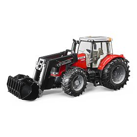 Tractor Bruder MASSEY FERGUSON 7624 cu încărcător frontal