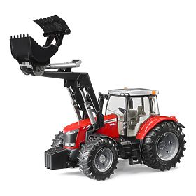 Tractor Bruder MASSEY FERGUSON 7624 cu încărcător frontal