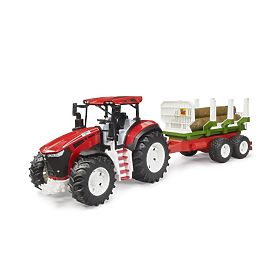 Tractor Bruder ROADMAX cu remorcă pentru lemne și bușteni