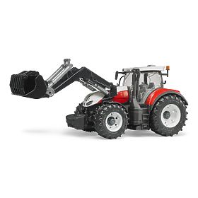 Tractor Bruder Steyr 6300 Terrus CVT cu încărcător frontal