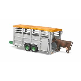 Transportor de animale Bruder cu figurina vacă