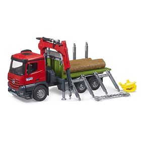 Transportor de lemn Bruder cu braț hidraulic MB Arocs, Bruder