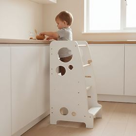 Turn de învățare Montessori Luna - alb