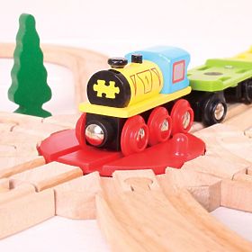 Turnichet Bigjigs Rail cu 8 ieșiri