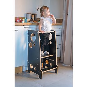 Turnul de învățare Montessori Rings Black
