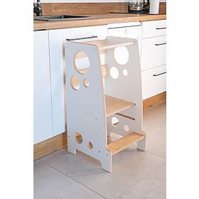 Turnul de învățare Montessori Rings Scandi, Ourbaby®