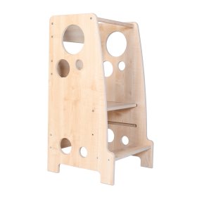 Turnul de învățare Montessori Inele decor Woody, Ourbaby