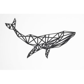 Pictura geometrica din lemn - Balena - diferite culori, Elka Design