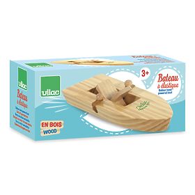 Vilac Barcă de lemn cu propulsie pe bază de elastic