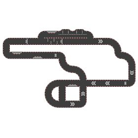 Vilac Circuit de curse Vilacity cu două fețe