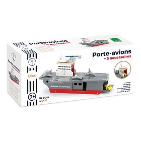 Vilac Portavion din lemn cu accesorii