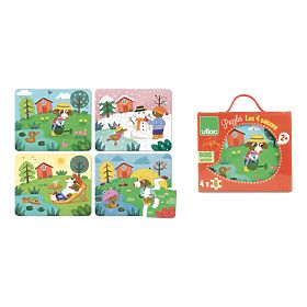 Vilac Puzzle din lemn 4 anotimpuri