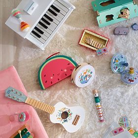 Vilac Set muzical din lemn Animalele lumii Sarah Betz