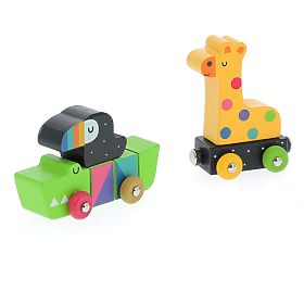 Vilac Tren colorat cu animale Andy Westface, Vilac