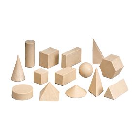 Wissner Set de corpuri geometrice din lemn 14 bucăți