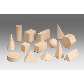 Wissner Set de corpuri geometrice din lemn 14 bucăți