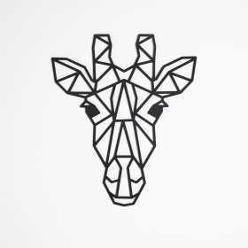 Pictura geometrica din lemn - Girafa - diferite culori, Elka Design